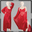 2 Pcs Effortless Elegance Satin Silk Nighty