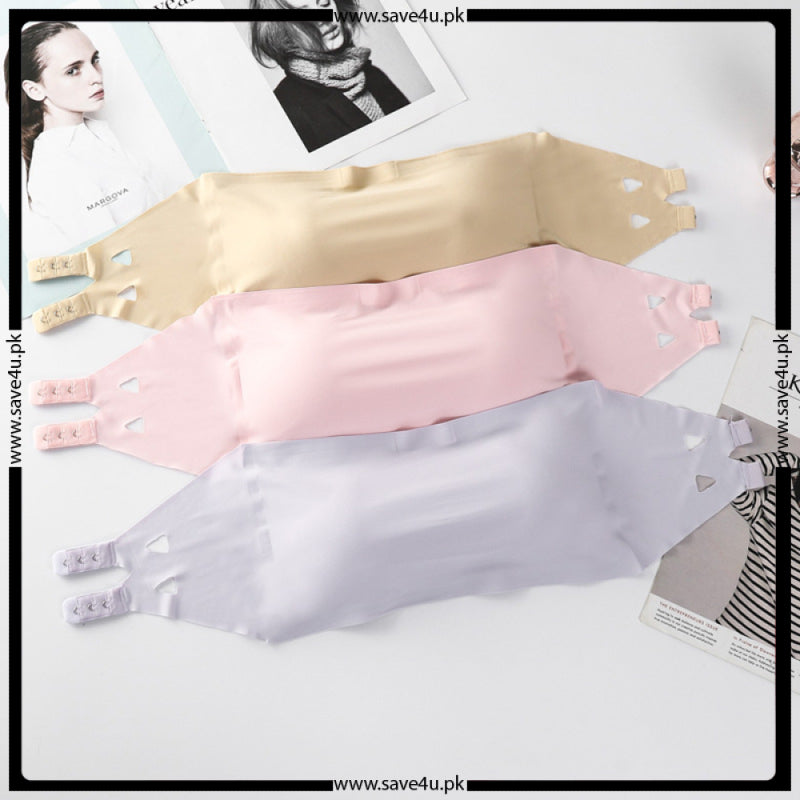 Pack of 2 Strapless Padded Wireless Bra