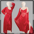 2 Pcs Effortless Elegance Satin Silk Nighty