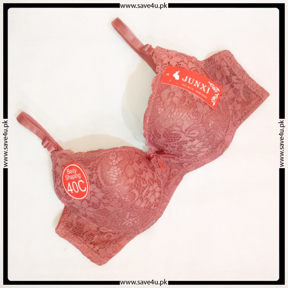 Thin Padded Floral Lace Design Wired Push-up Bra Secondary image