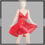Nighttime Luxury Simple Satin Silk Nighty