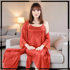 2-Pcs Satin Slip Nightwear
