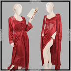 2 Pcs Effortless Elegance Satin Silk Nighty