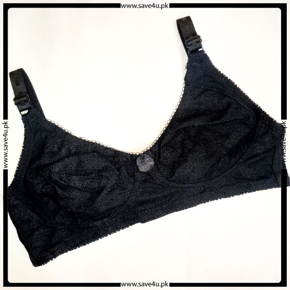 Ladies Floral Lace Design Non-Padded Wireless Bra Main image