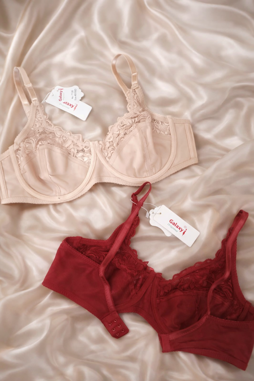 Soft Nylon Lace Underwire Bra