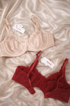 Soft Nylon Lace Underwire Bra