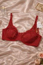 Soft Nylon Lace Underwire Bra