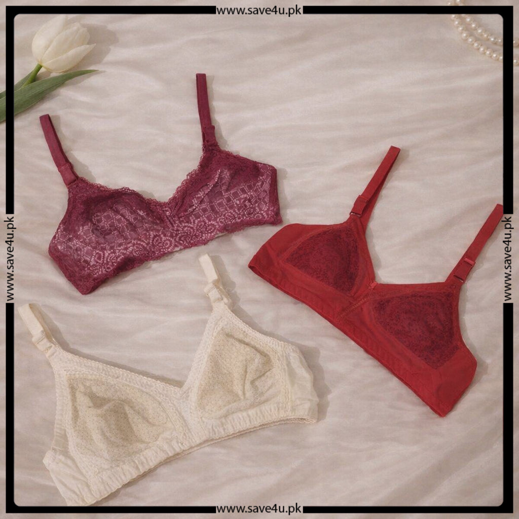 Pack of 3 Soft Dailywear Bras Main image