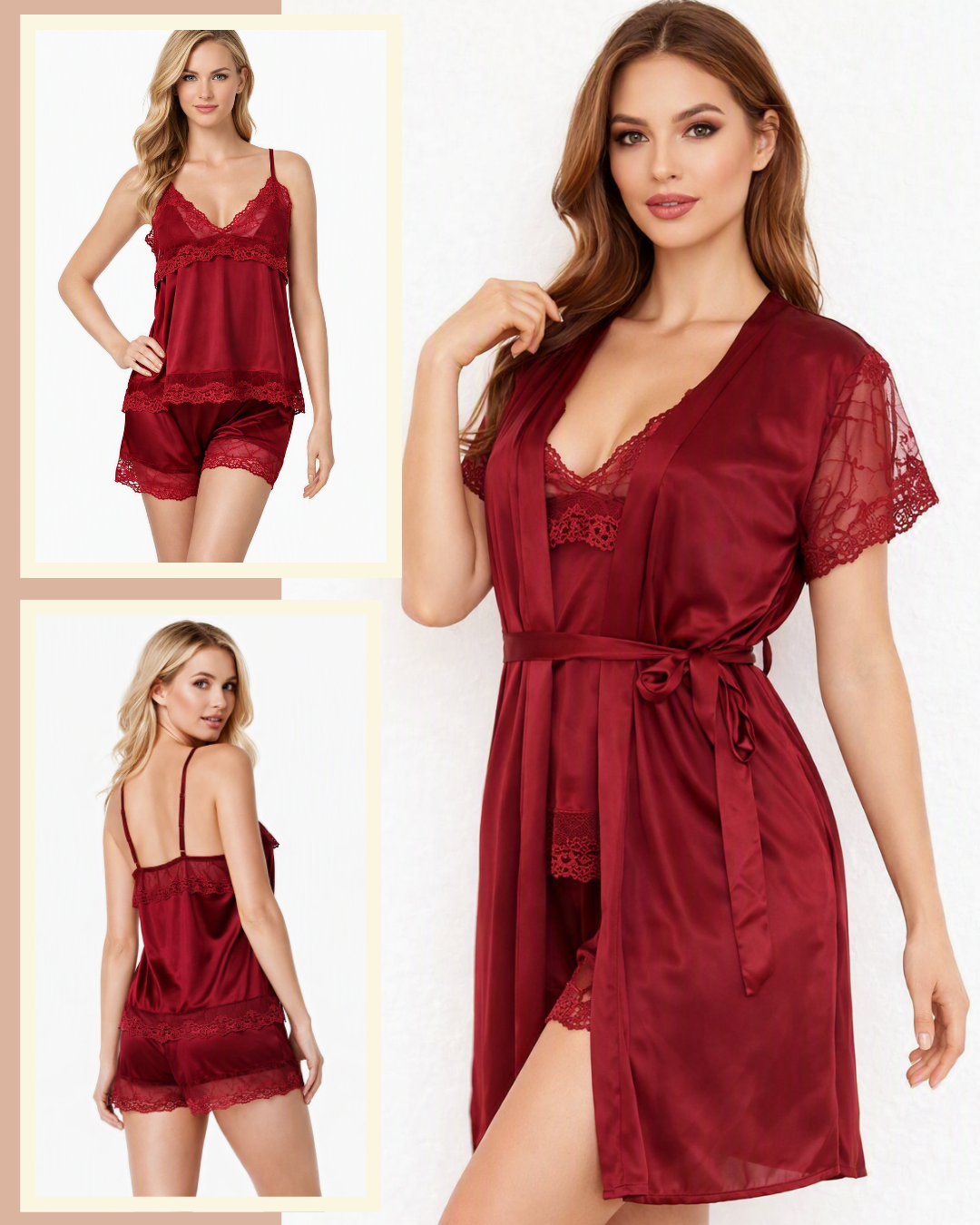 Soft 3-Piece Lingerie See through Set Main image