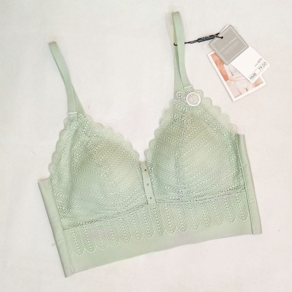 Floral Lace Design Pull Over Lightly Bra Secondary image