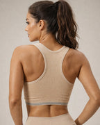 Front Zip Sports Bra