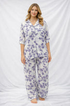 Women's Printed Cotton Night Suit Set