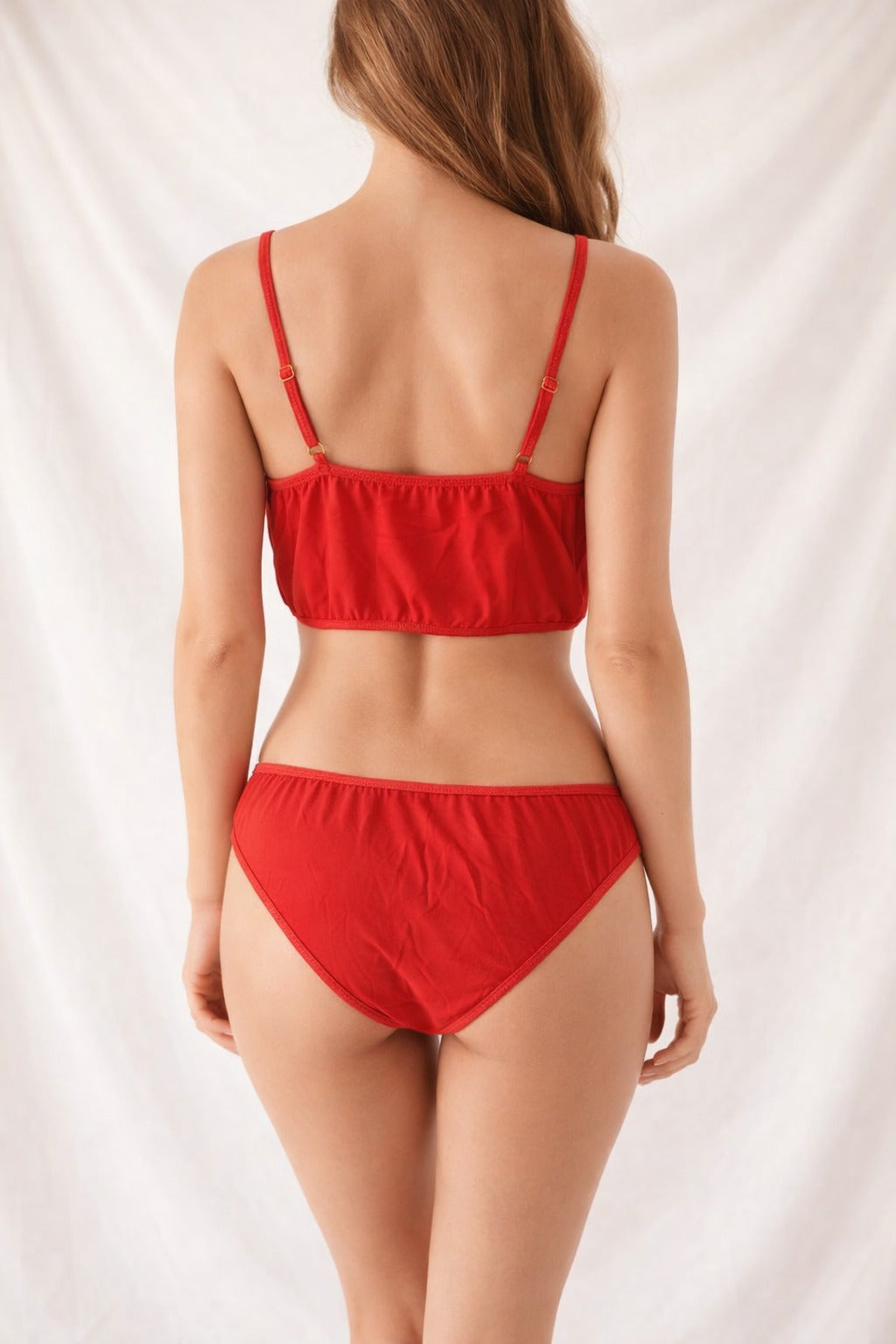 Lace Trim Fancy See Through Lingerie Set