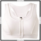 Women's Yoga Sports Bra Zipper Front Open