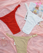 Crystal Mesh Comfort Thong Panties