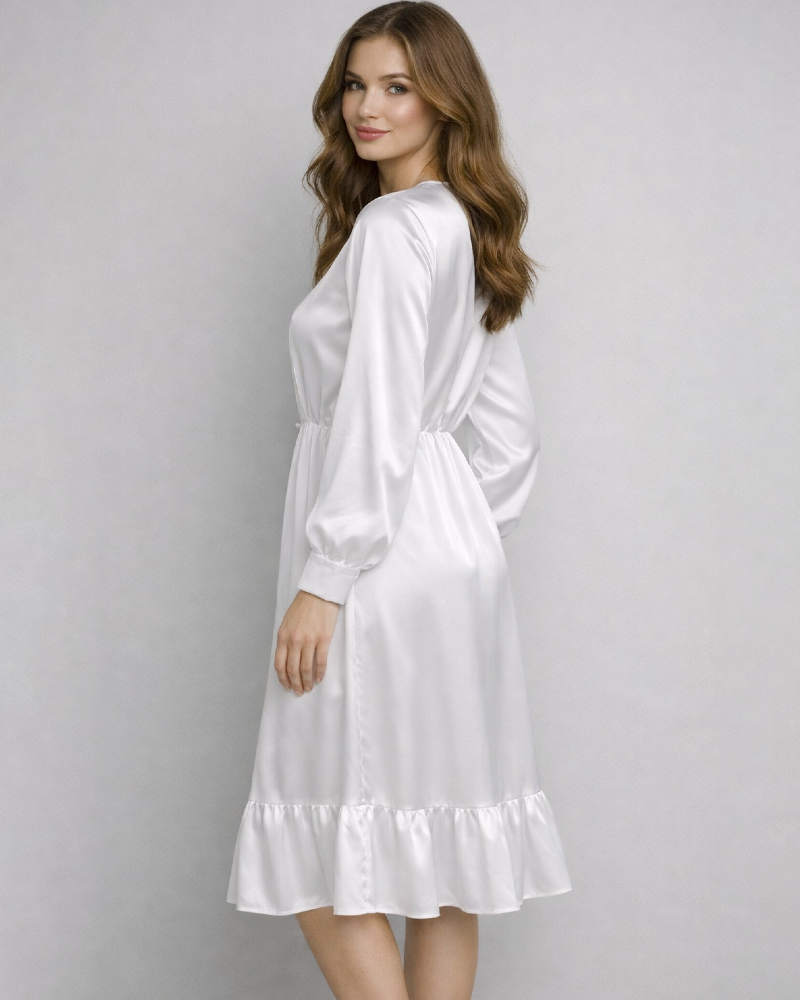 Chic Stylish White Robe
