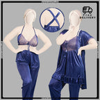 Gentle Touch Satin Silk Pajama Set