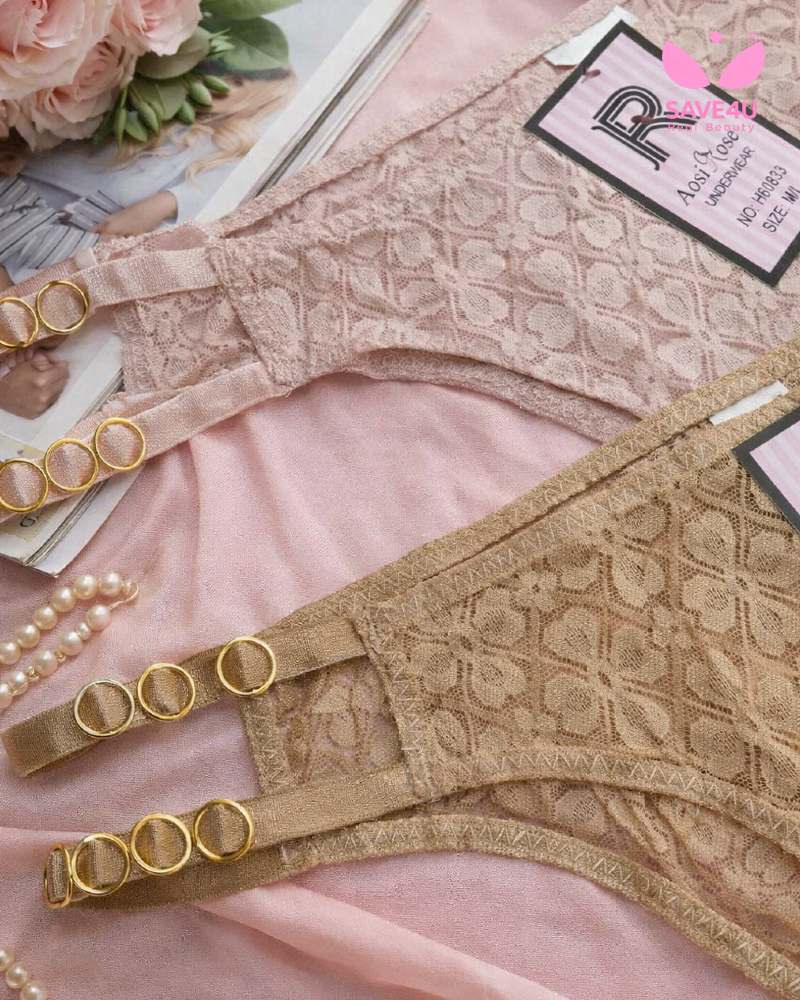 Ring Lace Thong Panties