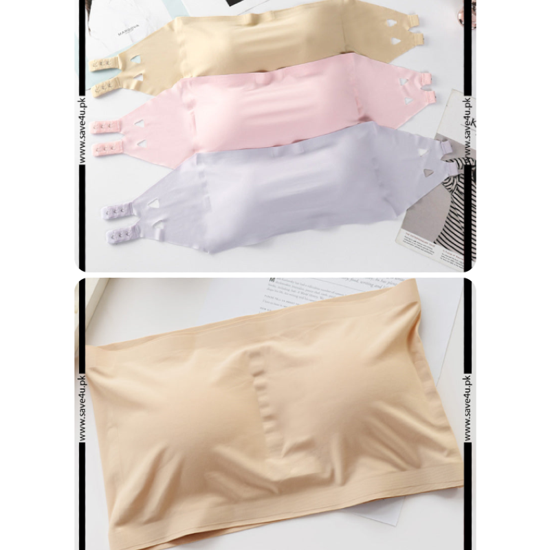 Pack of 2 Strapless Padded Wireless Bra Secondary image
