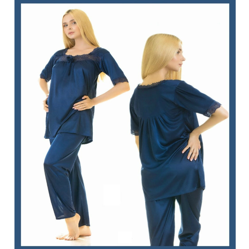 Women's Luxury Silk Sleepwear 100% Silk Pajamas Set Secondary image