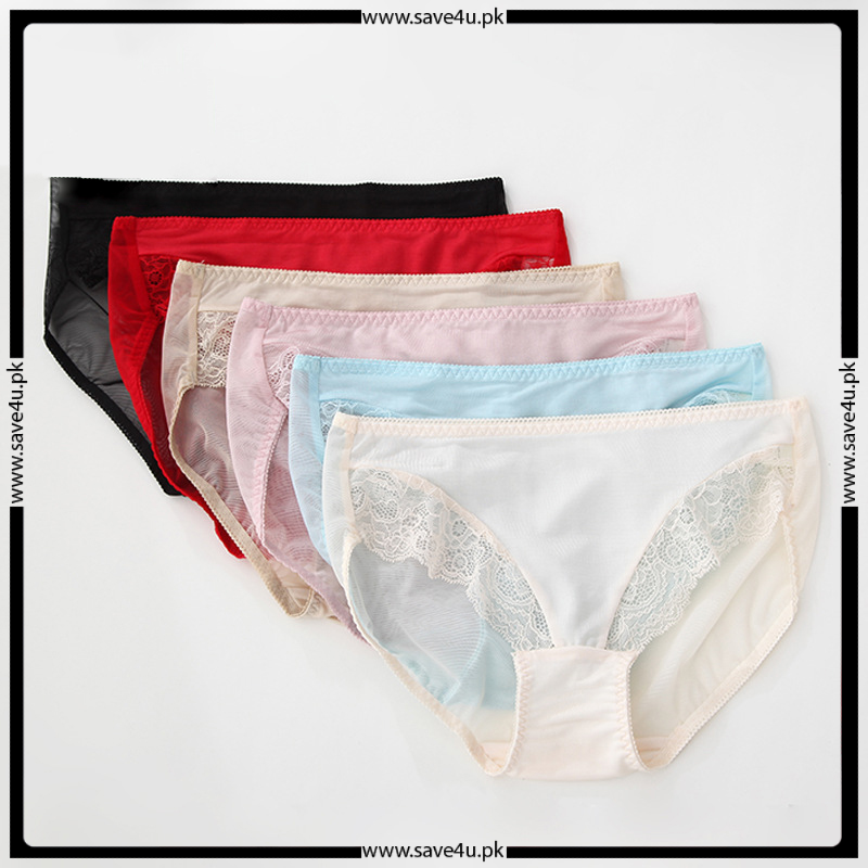 Pack of 2 Nylon Trim Lace Design Panties Main image