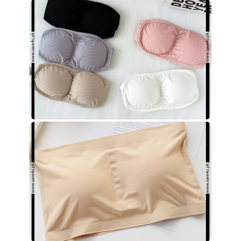 Pack of 2 Strapless Padded Wireless Bra Secondary image