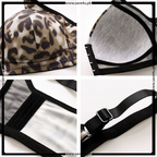 Printed Front Open Thin Padded Bra
