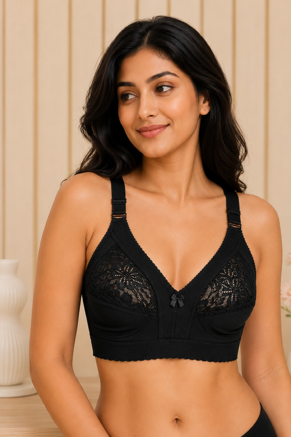 Midnight Grace Full Coverage Lace Support Bra Main image