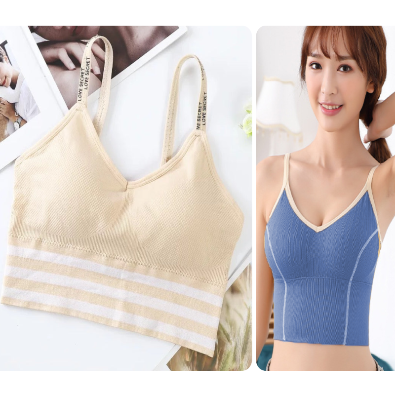 Pack of 2 Thin Padded Wireless Bra Main image