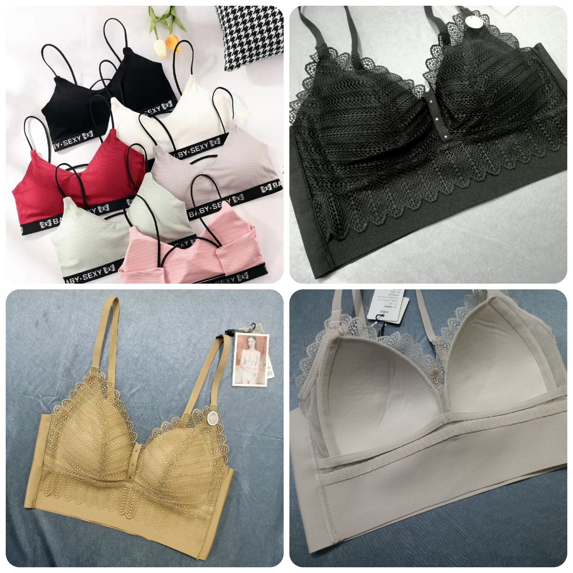 Pack of 2 Thin Padded Wireless Bra Main image