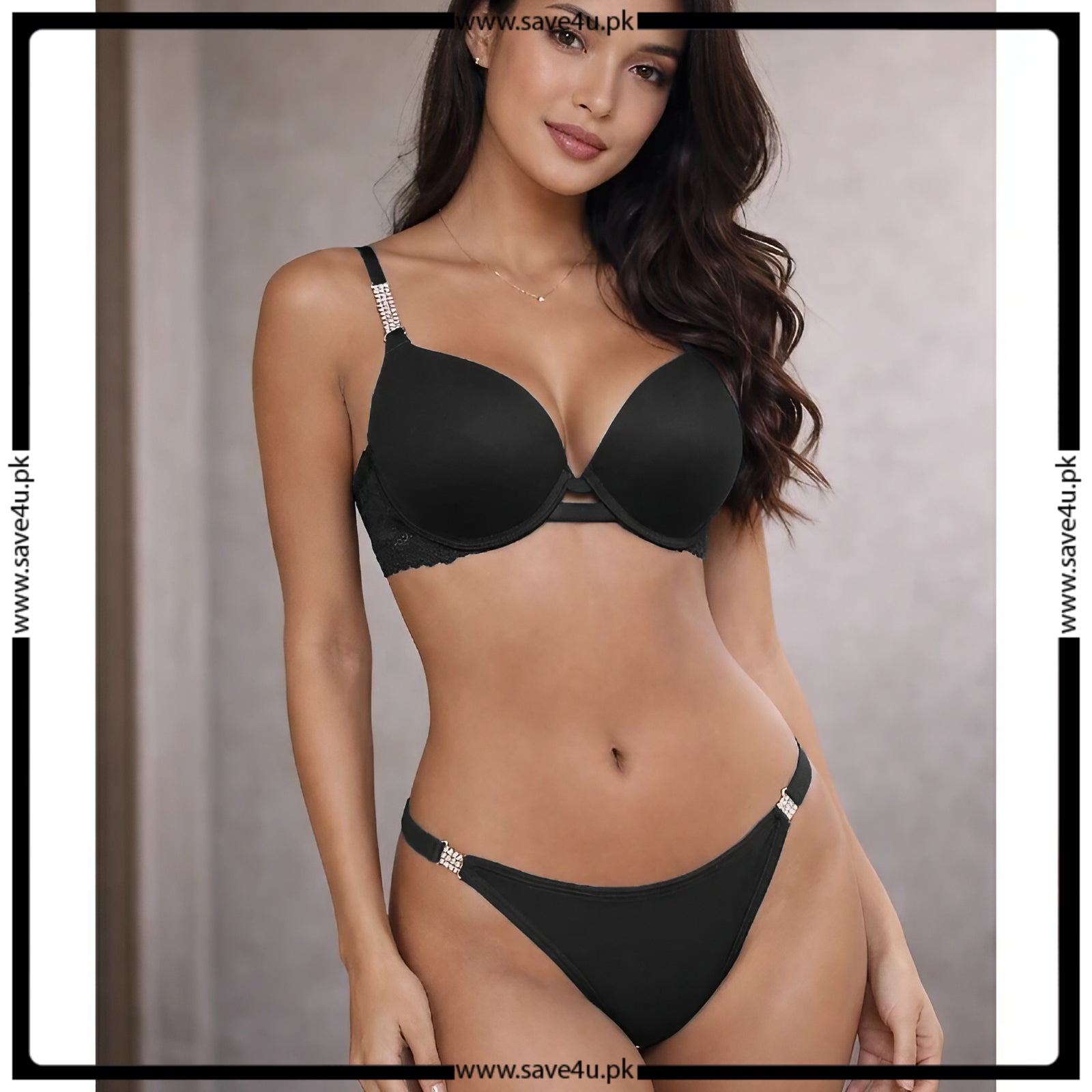 Midnight Thin Padded Push Up Soft Set Secondary image
