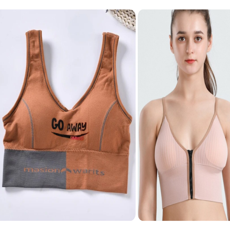 Pack of 2 Thin Padded Wireless Bra Main image