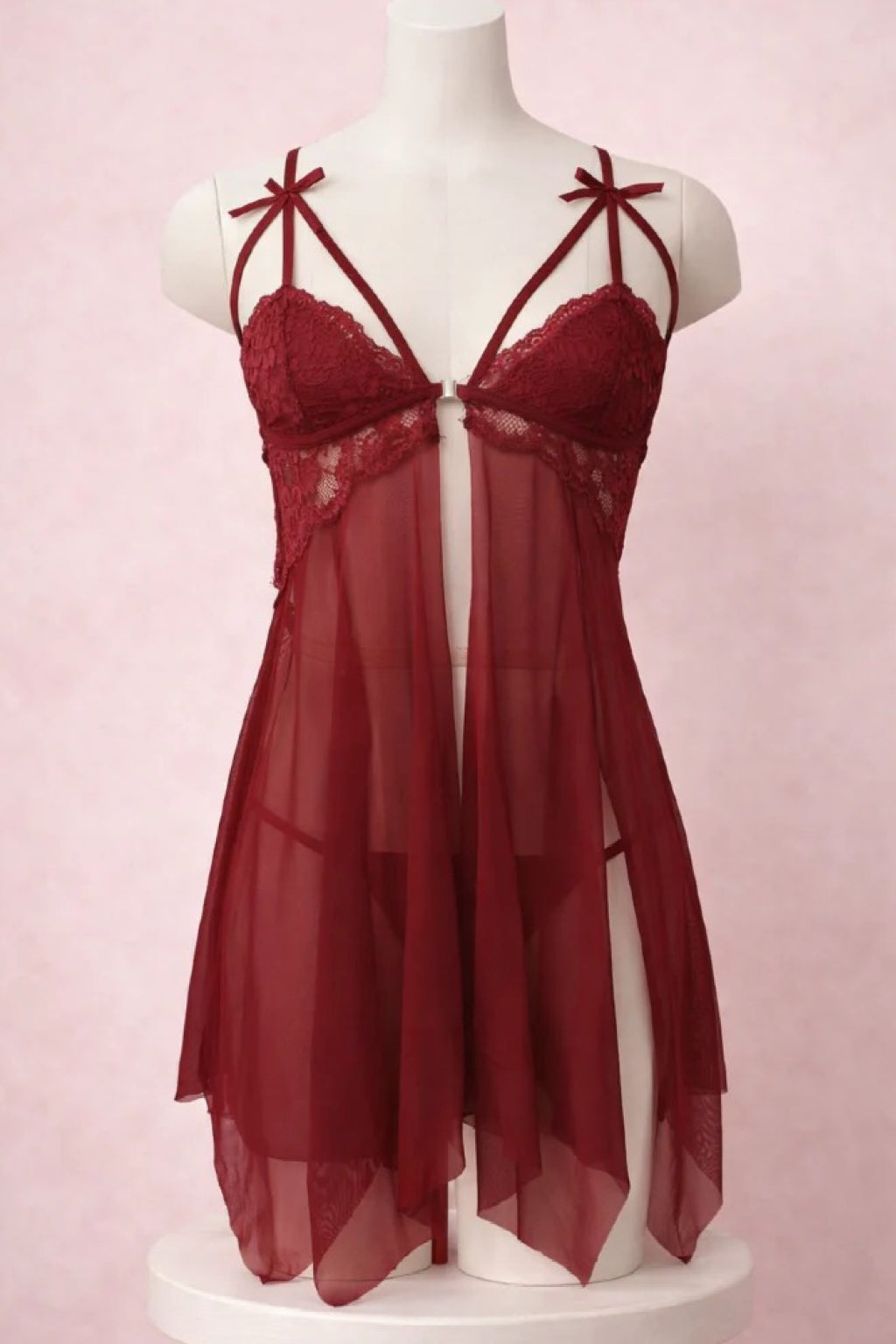 Erotic Whisper Babydoll With Gstring Panty Main image