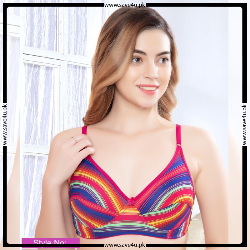 Non-Padded Cute Printed Design Comfy Wireless Bra Main image