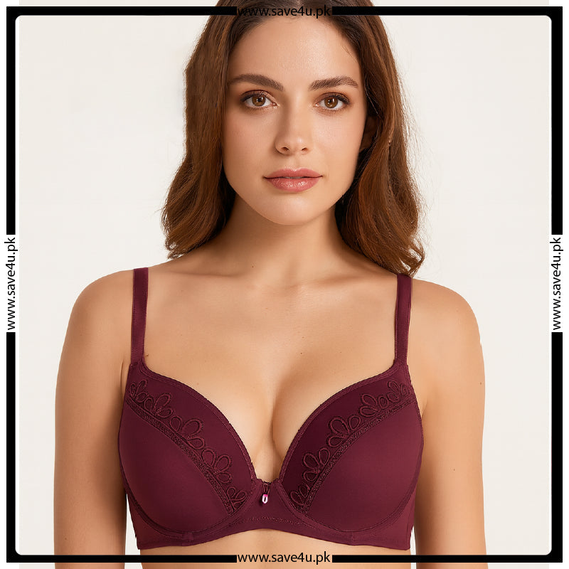 Elegant Nylon Push Up Wired Bra Main image