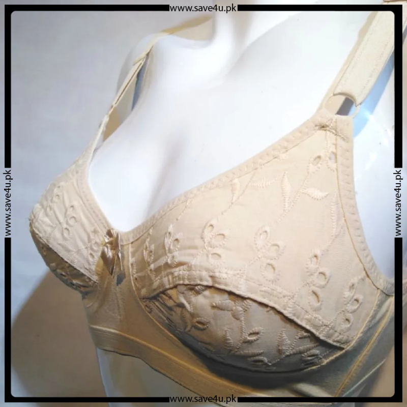 Ladies Soft Cotton Non-Padded Non-Wired Bra Secondary image