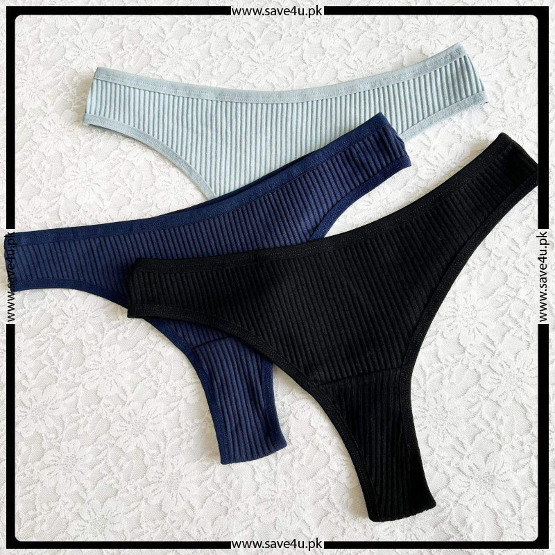 Pack of 2 Jersy Cotton Essential Thongs Secondary image