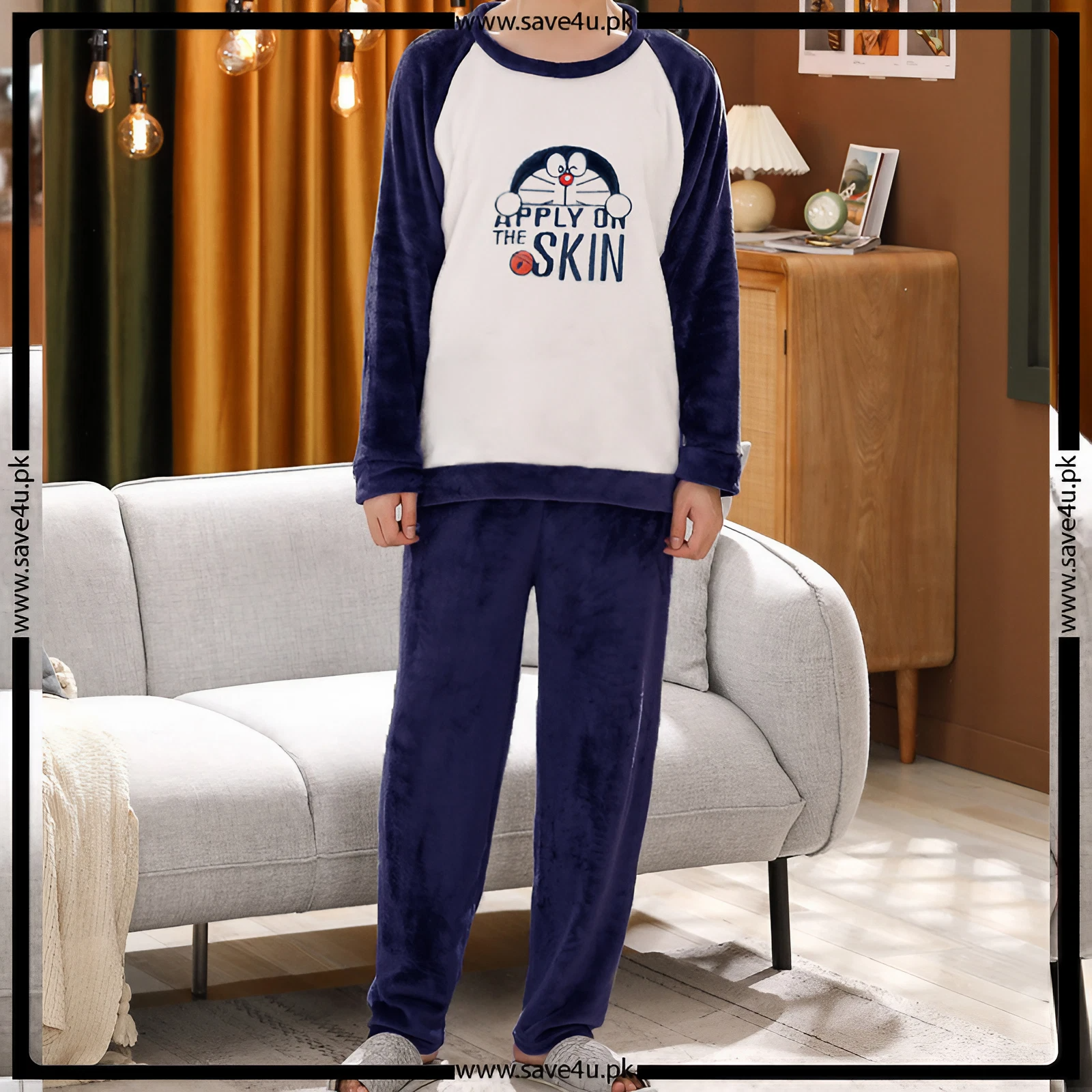 Doraemon Fluffy Thick Warm Winter Suit Main image