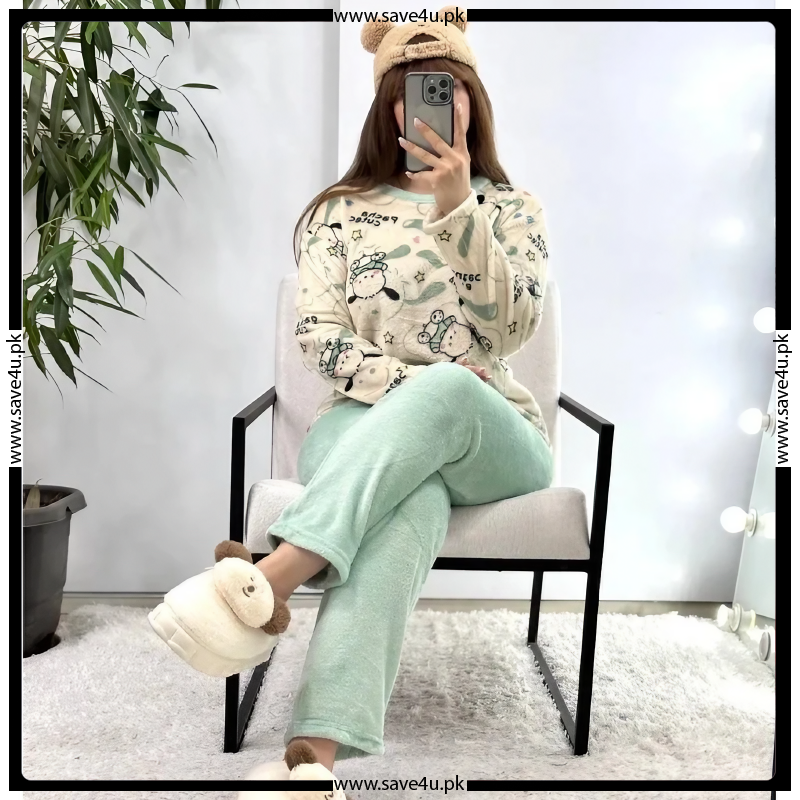 Printed Cozy Winter's Warm Pj Suit Main image