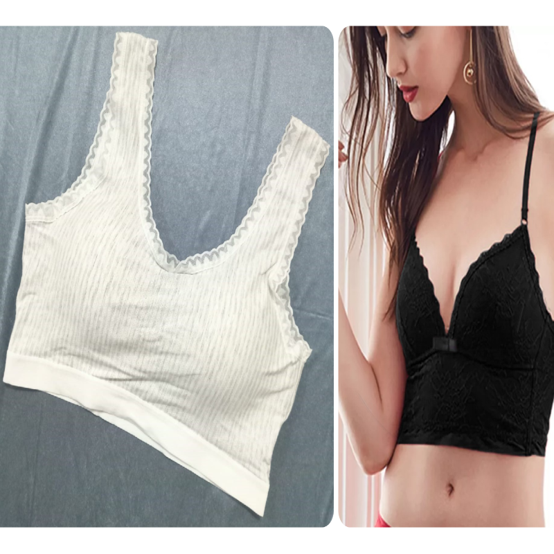 Pack of 2 Thin Padded Wireless Bra Main image