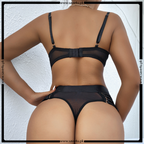 Soft Touch Tease Mesh Set with Garters