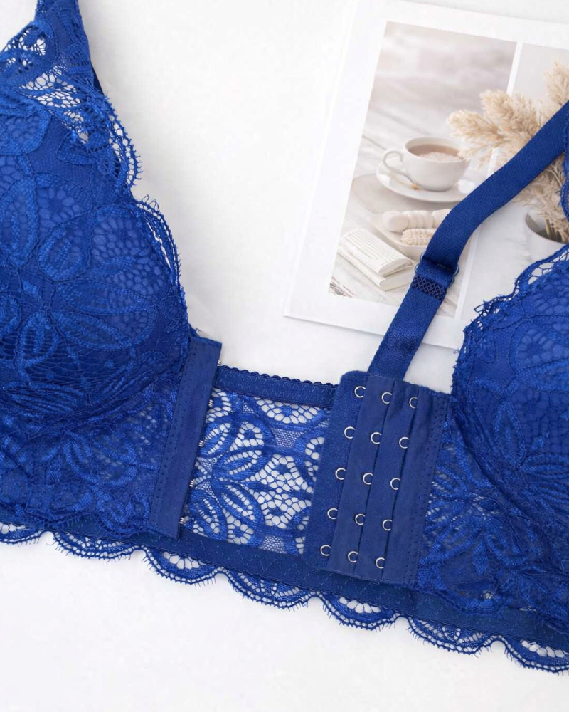 Thin Padded Front Hook Wired Coverage Bra