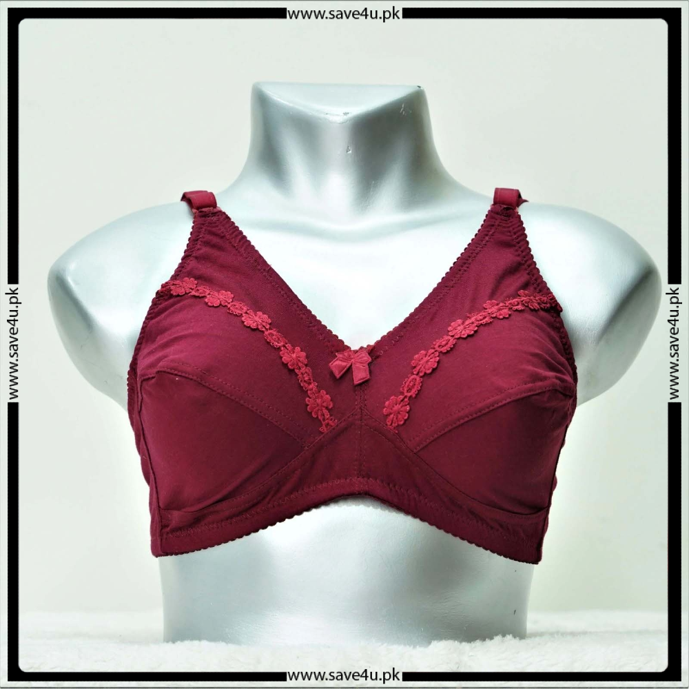 Ladies's Soft Cotton Non-Padded Wireless Comfy Bra Main image