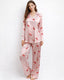 Women's Classic Satin Pajama Set Sleepwear Loungewear