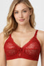 Non-Padded Floral Lace Design Comfy Wireless Bra