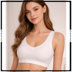 Jersy Cotton Thin Padded Wide Strap Bra