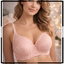 Thin Padded Floral Lace Design Wired Push-up Bra