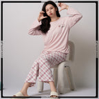 Check Printed Comfort Soft Cotton Night Set