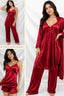 Luxury Soft Satin Silk Bridal 5 Pcs Nightwear