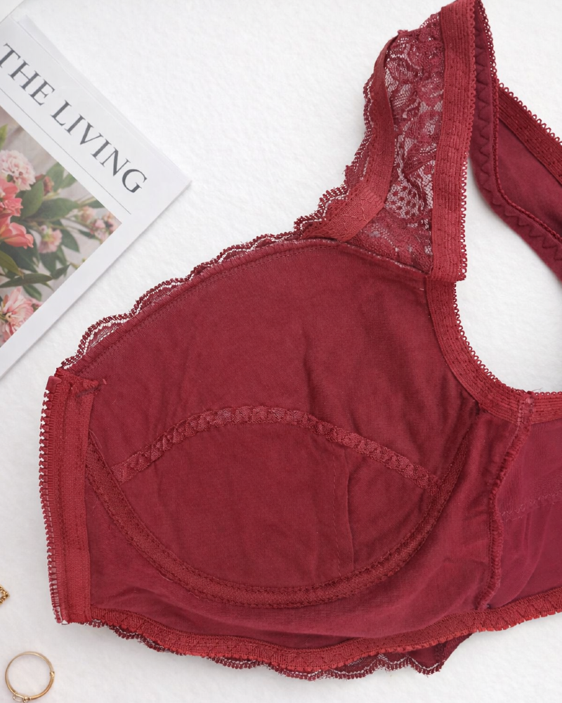 Front Zip Bra Light Padding Wireless Bra